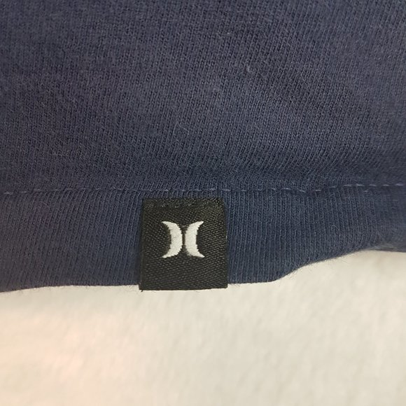 HURLEY Graphic Tee Shirt Large US L Blue Skull Indigenous Headdress Est 1999 - Picture 9 of 11